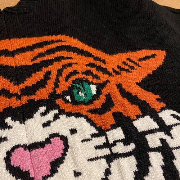 Dressed in Lala Hear Me Roar Oversized Tiger Cardigan L/XL - Picture 3 of 5
